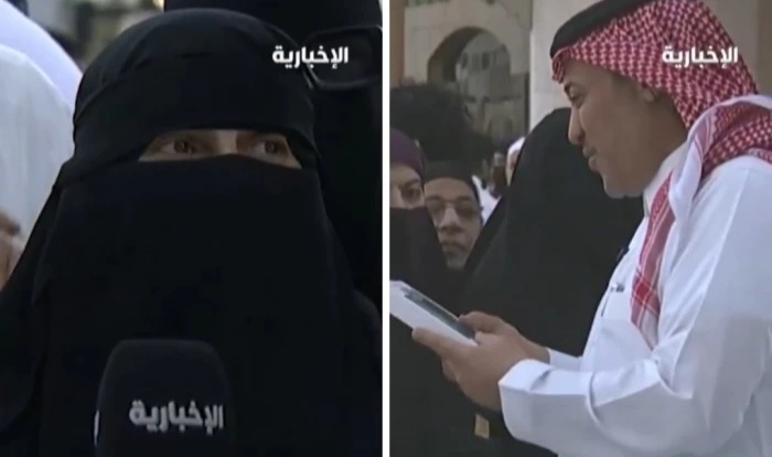 "مراسل الإخبارية يفاجئ زائرة يمنية بهدية قيمة بعد فقدانها هاتفها"