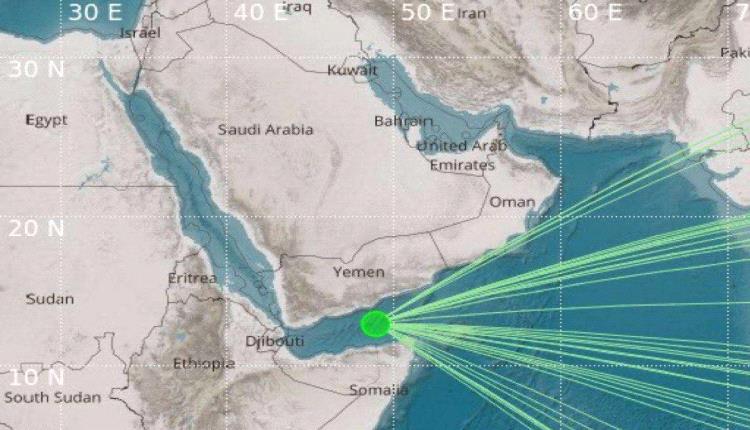 إنذار حضرموت يبلغ عن هزة أرضية تضرب خليج عدن