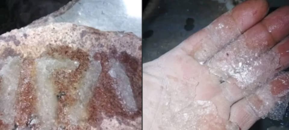 مشهد استثنائي: تساقط الثلوج على عمران وتجمد المياه بصعدة