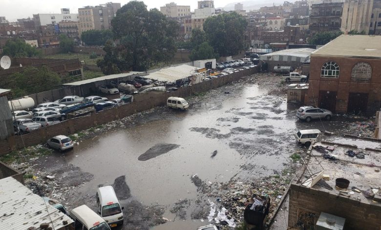 عاجل: أمطار غزيرة على العاصمة صنعاء..صور