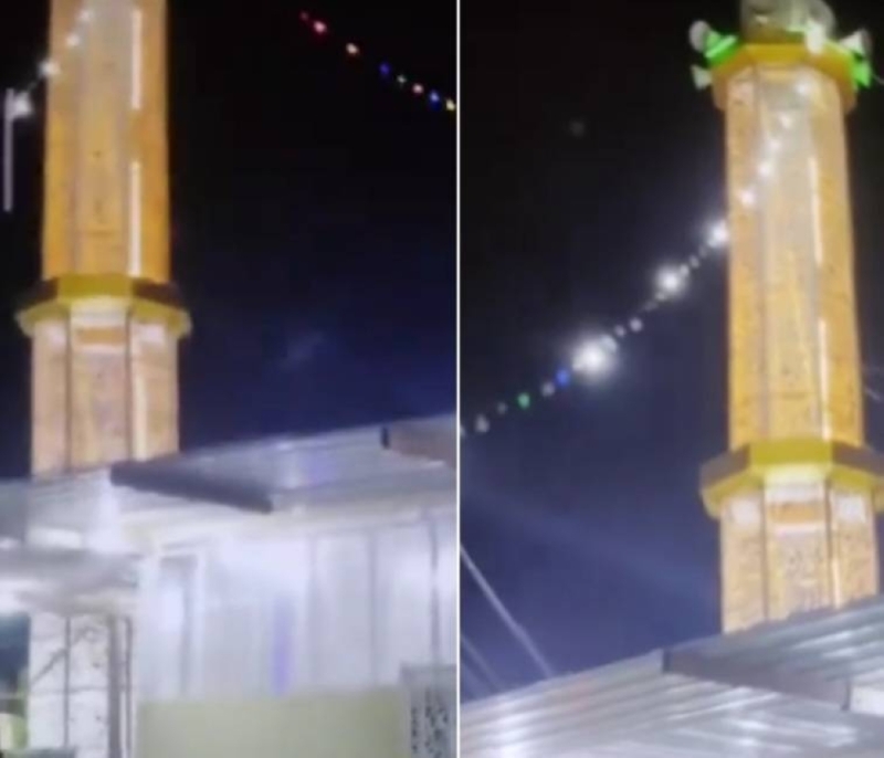 بالفيديو.. إمام مسجد في دولة عربية يستغيث بمكبر صوت من هجوم بسكاكين