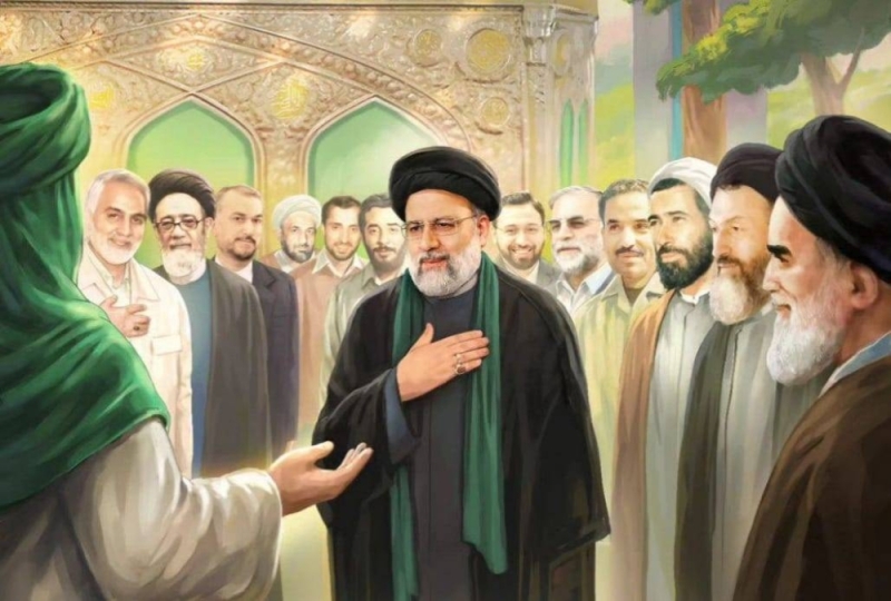 شاهد.. وسائل إعلام إيرانية تنشر صورة استقبال رسمي للرئيس الإيراني إبراهيم رئيسي ومرافقيه في الجنة