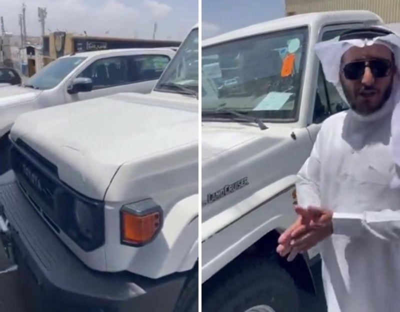 شاهد.. مواطن سعودي يهدي سائق الشيول الذي اقتحم السيل وأنقذ 4 أشخاص «جيب شاص» موديل 2024